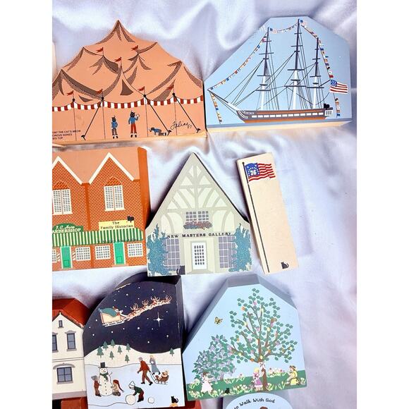 Rare Huge Lot 47 Cat’s Meow Village Signed Faline 1987–1997 Civil War Series - Picture 5 of 15